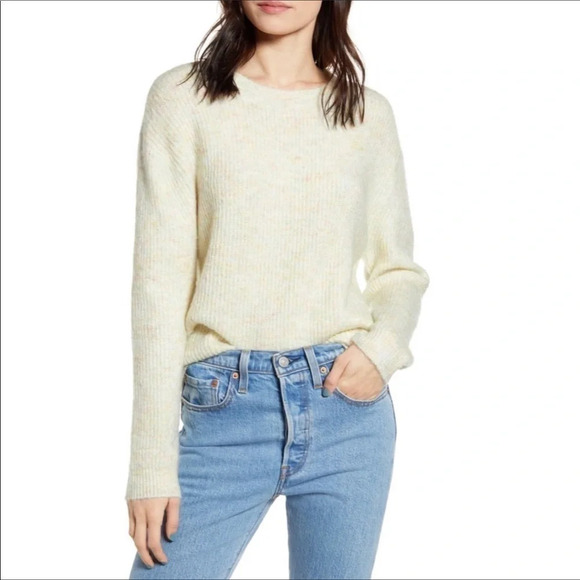 BP Nordstrom Marl Knit Pullover Sweater Pastel XS - Picture 2 of 10